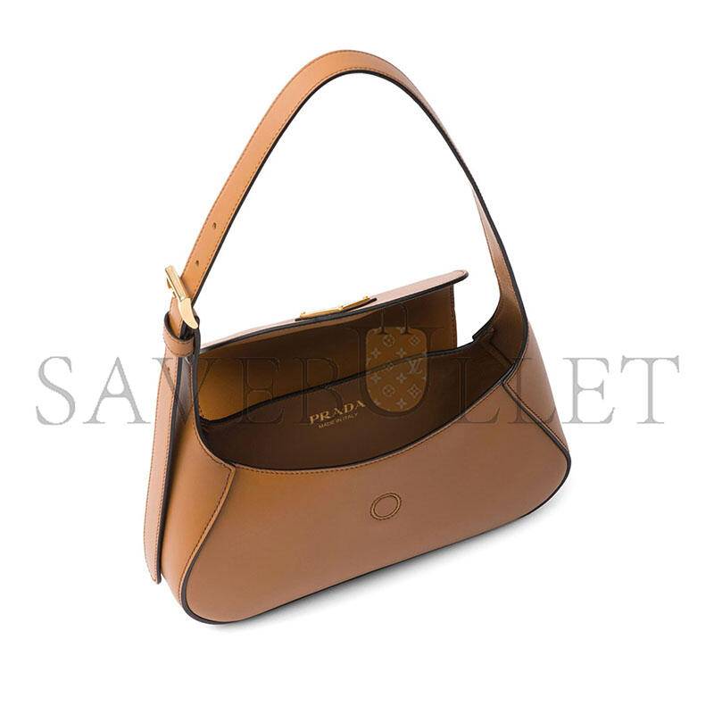 PRADA SMALL LEATHER SHOULDER BAG 1BD358 (25*15*5cm)